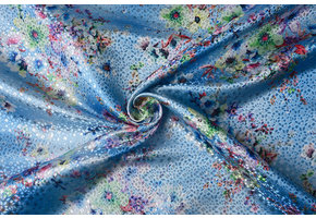 Brocade Diamond Motif Timanti Blue