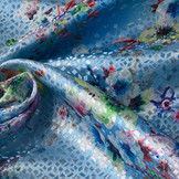 Brocade Diamond Motif Timanti Blue