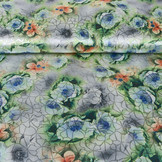 Brokaat Siermotief Kiemura Zilver Groen