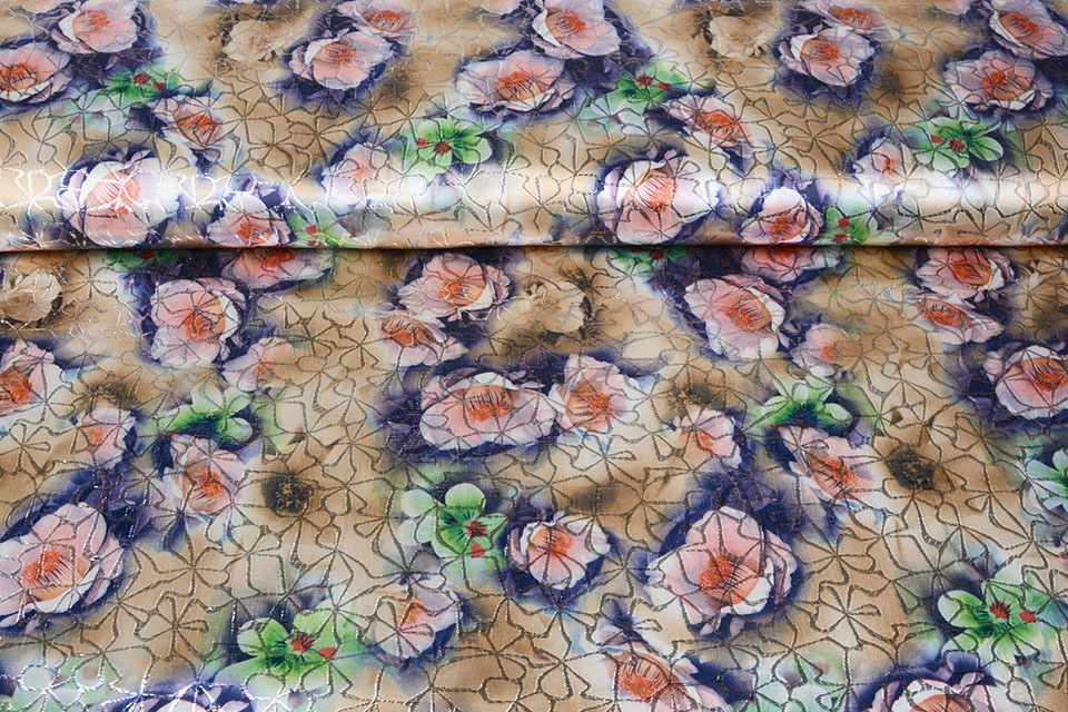 Brocade Ornamental Motif Kiemura Mocha Purple