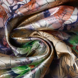 Brokaat Siermotief Kiemura Mokka Paars