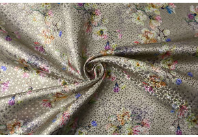 Brocade Diamond Motif Timanti Taupe