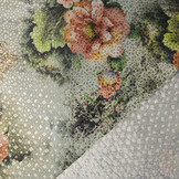 Brocade Diamond Motif Timanti Old Green