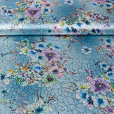 Brokaat Siermotief Kiemura Blauw Multi