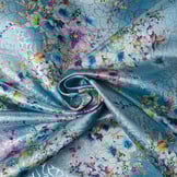 Brokaat Siermotief Kiemura Blauw Multi