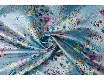 Brocade Ornamental Motif Kiemura Blue Multi