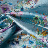 Brokaat Siermotief Kiemura Blauw Multi