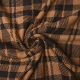 Printed Polar Checkered Warm Orange