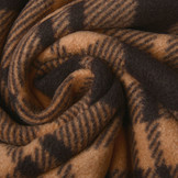 Printed Polar Checkered Warm Orange