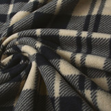 Bedrukte Polar Geruit Beige