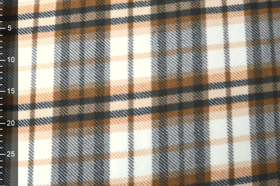 Printed Polar Checkered Orange