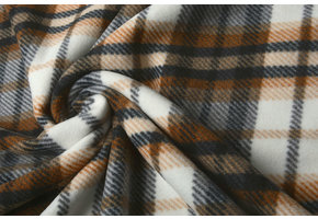 Printed Polar Checkered Orange