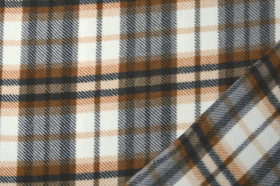 Printed Polar Checkered Orange