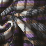 Printed Polar Checkered Puple