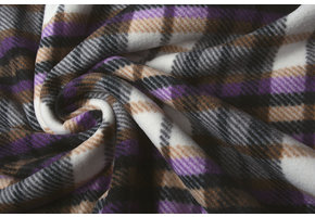 Printed Polar Checkered Puple