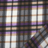 Bedrukte Polar Geruit Paars