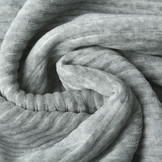 Katoenen Tricot  Corduroy Brede Rib Licht Grijs Melange