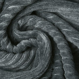 Baumwolle Trikot Cordstoff Breit Dunkelgrau Melange