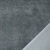 Katoenen Tricot  Corduroy Brede Rib Donker Grijs Melange