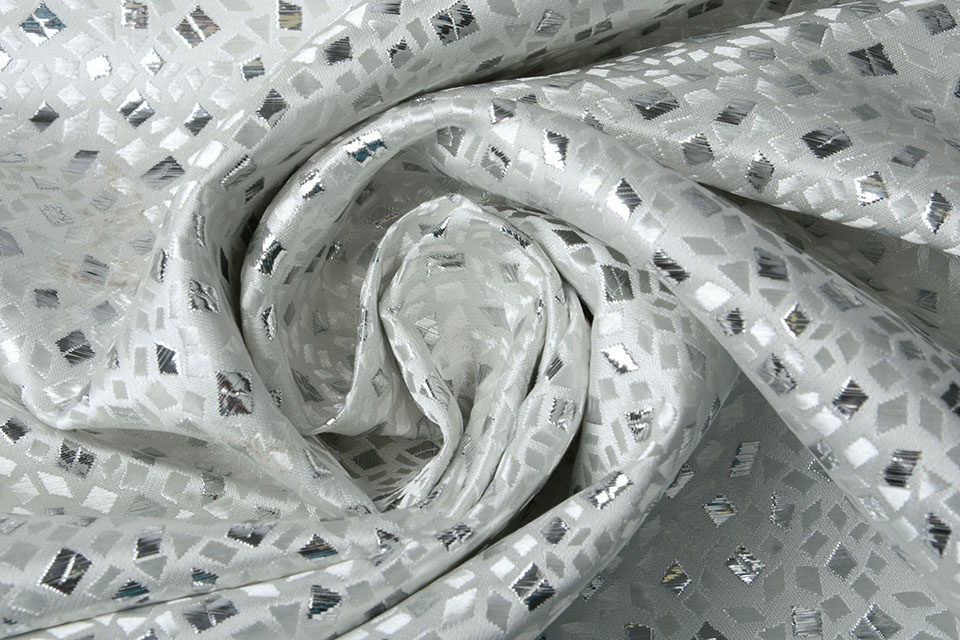 Brocade Diamond Motif Timanti Silver