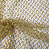 Jersey Gaze Stoff Glitzer Hellgold