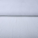 Jersey Gaze Stoff Glitzer Weiß