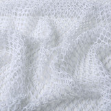 Jersey Gaas Stof Glitter Wit