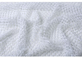 Jersey Gauze Fabric Glitter White
