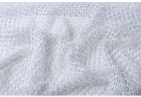 Jersey Gauze Fabric Glitter White