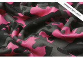 Sweatstoff Tarnmotiv Rosa