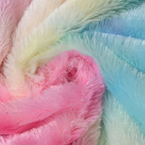 Kort Harige Bont Candy Multi Color 1