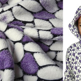 Coral Fleece Flagstones Purple