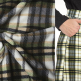 Bedruckte Polar Kariert Grün