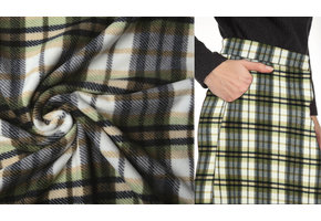 Printed Polar Checkered Green