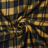 Printed Polar Checkered Mustard Brown