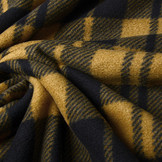 Printed Polar Checkered Mustard Brown