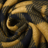 Printed Polar Checkered Mustard Brown