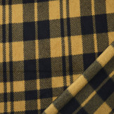 Printed Polar Checkered Mustard Brown