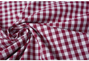 Gingham Check 8 mm Bordeaux