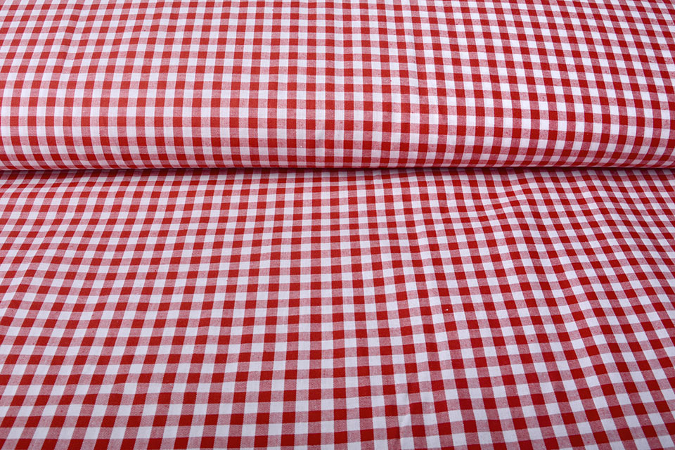 Boerenbont Ruit 8 mm Rood