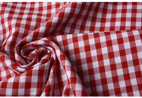 Gingham Check 8 mm Red