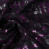 Lace Sequins Noralie Cyclamen Black