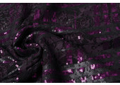 Lace Sequins Noralie Cyclamen Black
