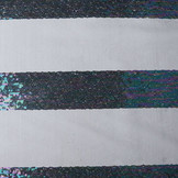 Mesh Embroidered  Sequins Stripes Multi 1