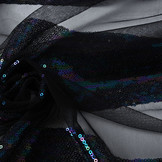 Mesh Embroidered  Sequins Stripes Multi 1