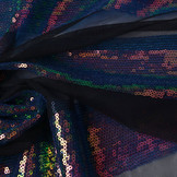 Mesh Geborduurd Pailletten Strepen Multi 2