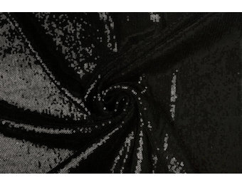 Netz Bestickt Pailletten Jolie Schwarz