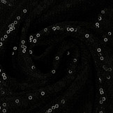 Mesh Embroidered  Sequins Jolie Black