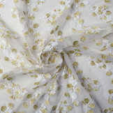 Mesh Geborduurd Nola Wit Goud