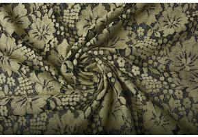 Panel Spitze Blumen Luna Beige Grün